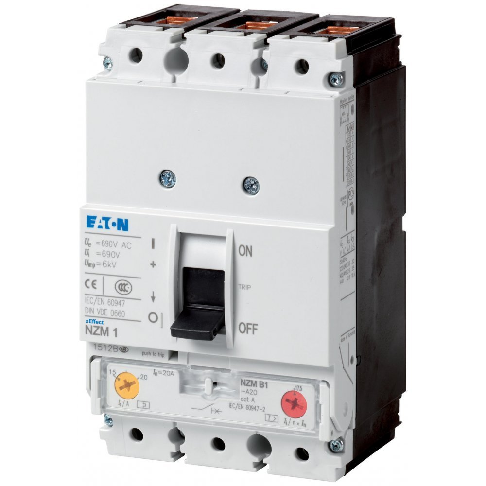 Intrerupator de circuit cu carcasa turnata termomagnetic 3P 100A Eaton 259085