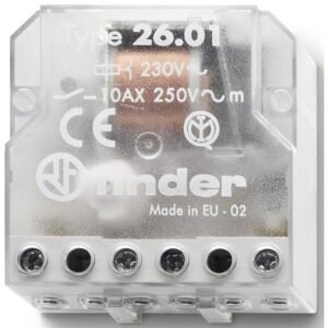 Releu pas cu pas Finder, (teleruptor), 2 secvente, 230VAC, 10A, 1ND Finder 26.01.8.230.0000 / 26.01.8.230.4000