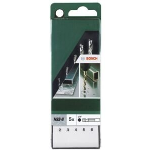 Burghiu pentru metal, Bosch 2609255127, 2 – 6 mm, set 5 bucati