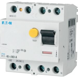 Intrerupator diferential RCCB 4P 40A / 300mA 10kA tip AC Eaton 263588