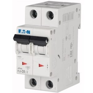 Siguranta automata 2P 6A, curba C, 6kA Eaton 286564