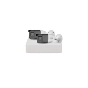 Sistem supraveghere exterior basic HikVision, 2 camere, 2 MP, IR 40 m, 2.7 – 13.5 mm, zoom manual
