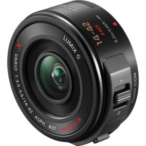 Panasonic Lumix G X Vario PZ 14-42mm f/3.5-5.6 obiectiv Micro Four Thirds, POWER O.I.S., negru – Default Title