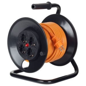 Prelungitor pe tambur 4 prize 25m ( 3×2.5 mm ) Bachmann 392.425