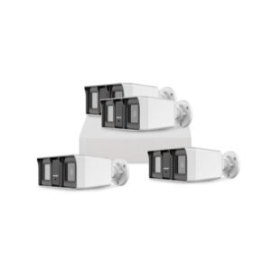 Sistem supraveghere exterior basic HikVision, 4 camere, 2 MP, IR/lumina alba 60 m, 2.8 mm, microfon