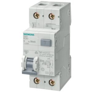 Disjunctor cu protectie diferentiala RCBO 16A/30mA curba C tip AC 6kA Siemens 5SU1356-1KK16
