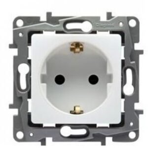Priza schuko simpla cu CP alba Niloe Legrand 764539