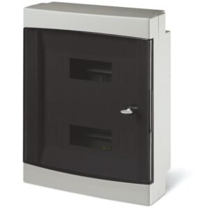 Tablou PT 24M, Scame 673.4024B, IP40 montare aparenta, 24 module, 326x400x108mm ALB