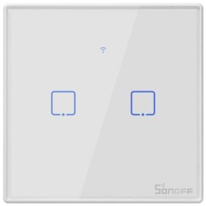 Intrerupator inteligent cu touch Sonoff T0 EU TX , WiFi, (2 canale) 6920075725513