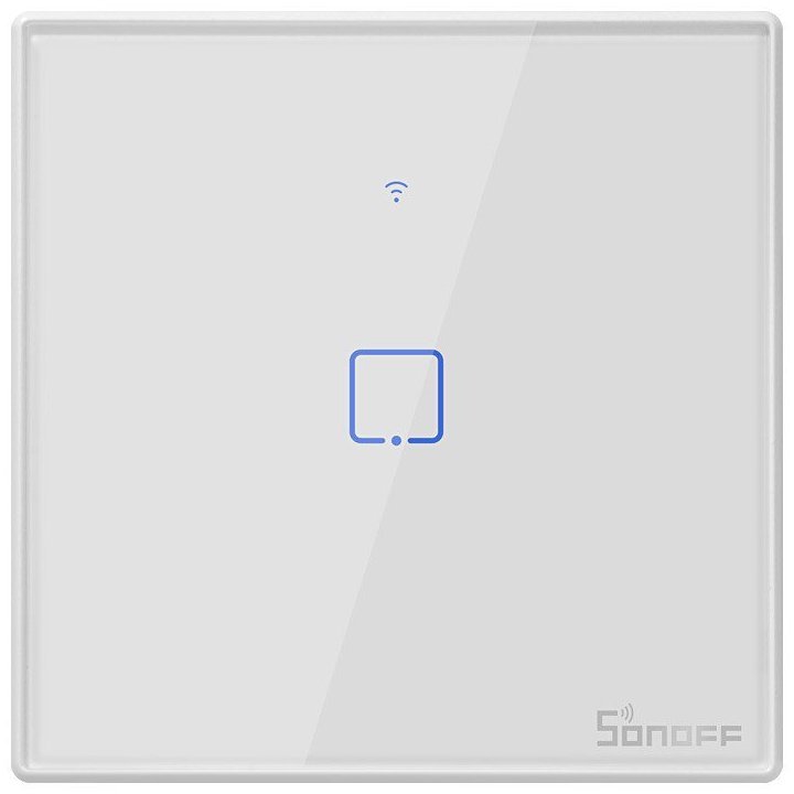 Intrerupator Smart cu Touch WiFi + RF 433 Sonoff T2EU1C TX, (1 canal) 6920075725711