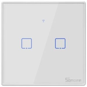 Intrerupator Smart cu Touch WiFi + RF 433 Sonoff T2 EU TX, (2 canale) 6920075727517