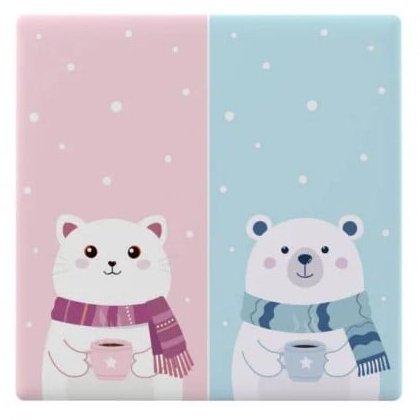 Panou frontal cu design Sonoff Cartoon pentru comutatorul TX Ultimate T5-2C-86 6920075740349