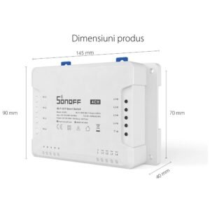 Releu inteligent Sonoff 4CHR3, Wireless, 4 canale, compatibil Alexa/Google Home 6920075775822