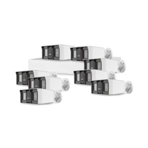 Sistem supraveghere exterior basic HikVision, 8 camere, 2 MP, IR/lumina alba 60 m, 2.8 mm, microfon
