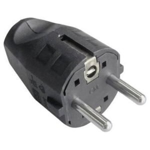 Stecker Schuko Bachmann 910.100, Demontabil, Pentru cordoane de la 3×0.75mm pana la 3×1.5mm, Negru 910.100