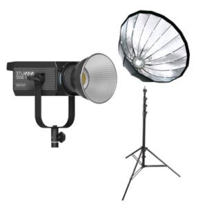 Kit lumina continua studio: Nanlite FS300-C + stativ si softbox – Default Title