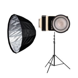Kit lumina streaming: Molus X200RGB + stativ si difuzie – Default Title