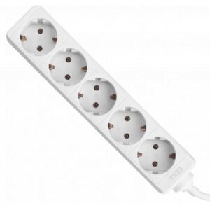 Prelungitor 5 prize 1.5 metri, 3×1.5mm ALB, TED TED001894