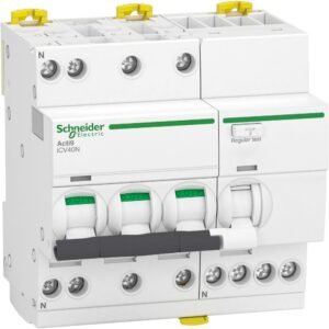 Intrerupator automat RCBO Acti9, iCV40N 3P+N C 32A 6kA 300mA tip AC Schneider A9DE7732