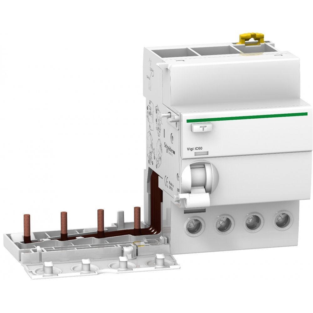 Bloc suplimentar protectie diferentiala Vigi iC60 4P, 63A, 30mA, Tip A Schneider A9V51463