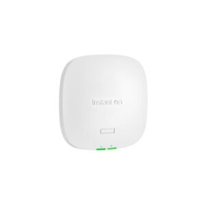 Access Point tri-band HPE Aruba Networking Instant On AP32 S1T28A, Wi-Fi 6E, 2.4/5/6 GHz, 2×2 MU-MIMO, 2.5 GbE, 2.8 Gbps, Smart Mesh, PoE, cu adaptor alimentare