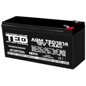 Acumulator AGM VRLA 12V, 1.4Ah TED Battery Expert Holland TED1214