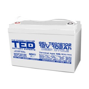 Acumulator  AGM TED Deep Cycle TED003492, 12 V, 102 Ah, M8