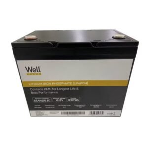 Acumulator LiFePo4 Well BAT-LI-12.8V65AH-WL, 12.8 V, 65 Ah, 2000 ciclurim M8