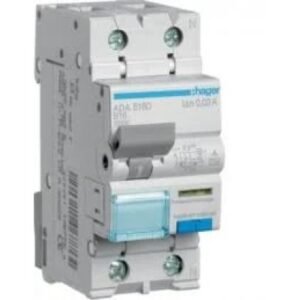 Siguranta automata diferentiala RCBO 1P+N 16A/30mA B TIP A 10kA Hager ADA516D