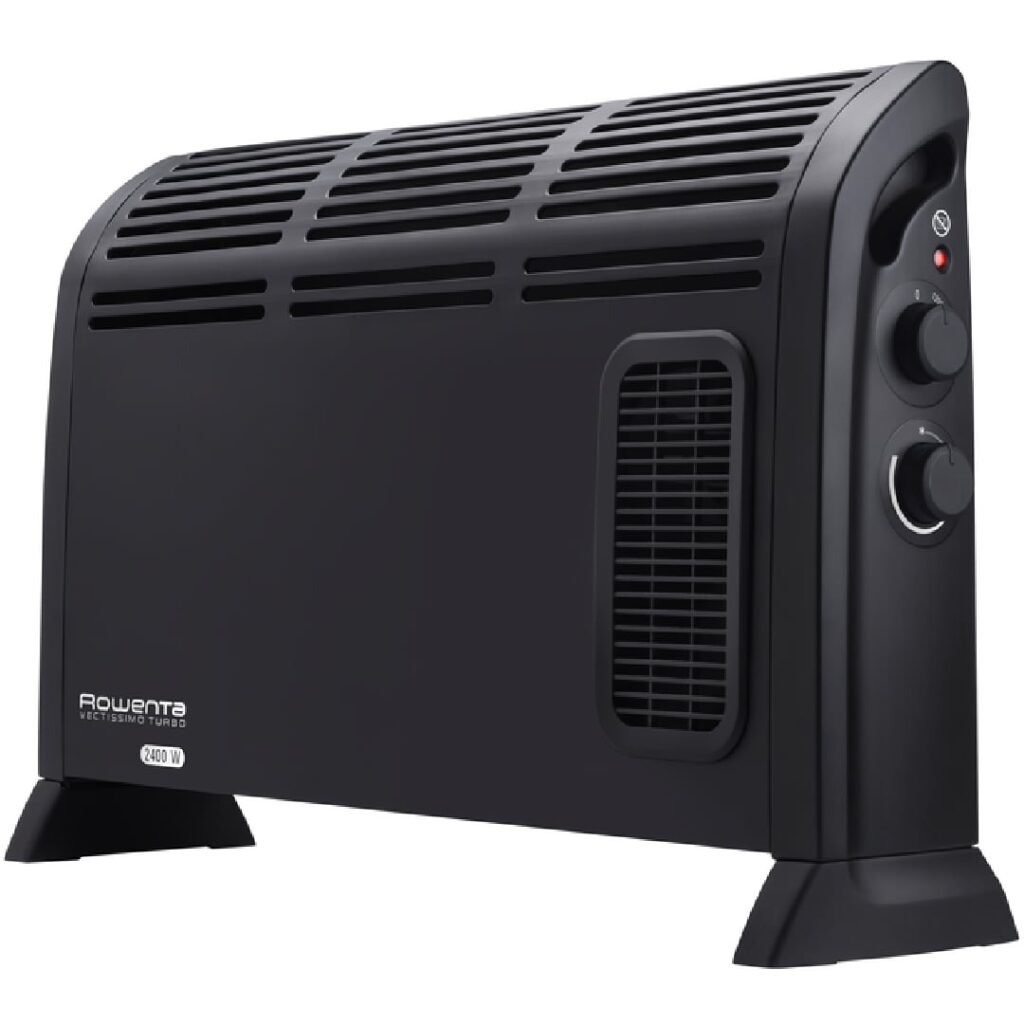 Convector Rowenta Vectissimo CO3035F1  reglabil  termostat mecanic  functie turbo  Negru