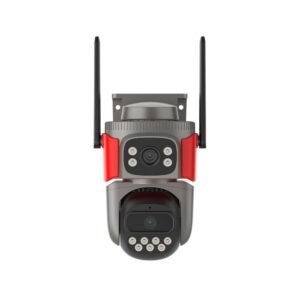 Camera supraveghere wireless IP Dome WiFi Vstarcam Dual-Lens AF621DR, 2 + 2 MP, 2 x 4 mm, IR/ lumina alba, detectie incendiu, detectie fum, microfon, difuzor, slot card