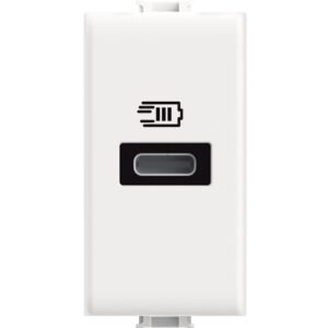 Incarcator Usb tip C 20W Bticino Matix AM4192C, alb