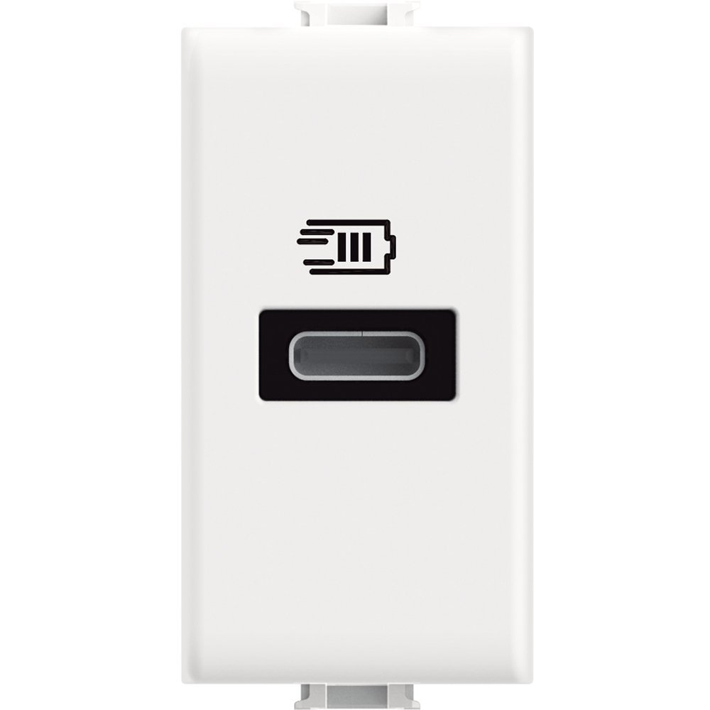 Incarcator Usb tip C 20W Bticino Matix AM4192C, alb