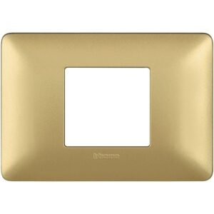 Placa ornament 2 module centrat Bticino Matix AM4819MGL, auriu