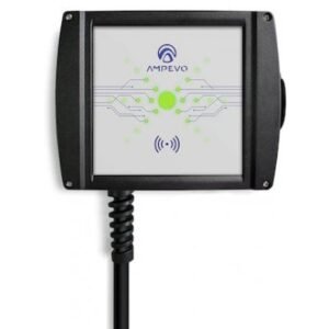 Statie incarcare masini electrice, 7.4 kW, monofazata, outlet Type 2, curent setabil 8-32 A, aplicatie mobila, RFID Ampevo AMP107T2GO-CP + RFID