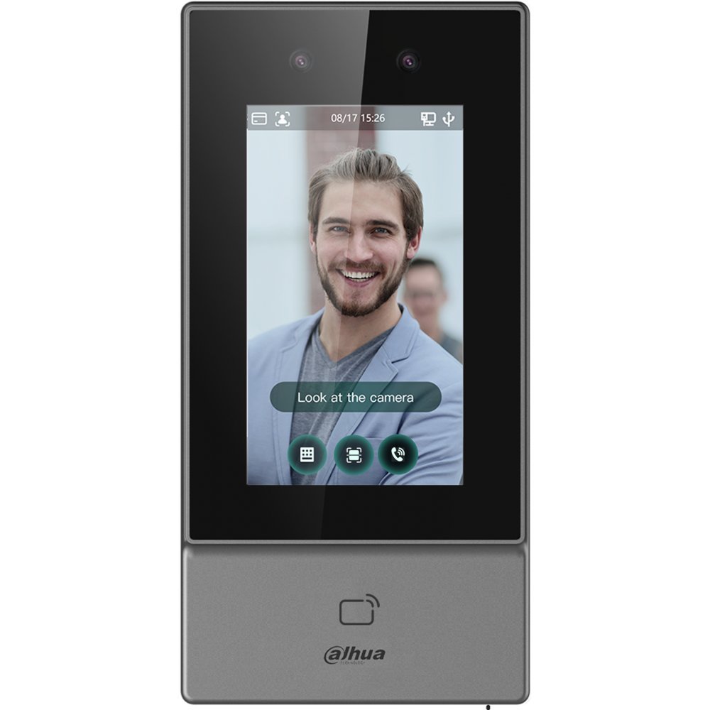 Control acces Wifi cu recunoastere faciala standalone Dahua ASI6213S-PW, IC Card, parola, PoE, IP65