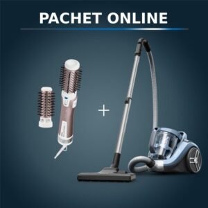 Pachet PROMO Aspirator fara sac Rowenta Compact Power XXL RO4B11EA si Perie rotativa Rowenta Brush Activ’ Premium Care CF9540