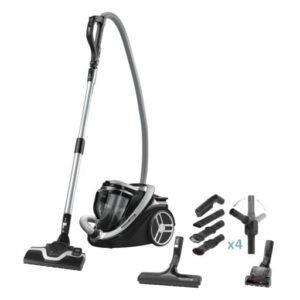 Aspirator fara sac Rowenta Silence Force Cyclonic 5***** RO7689EA  550 W  Tehnologie Ciclonica  cap de aspirare Power Air  maner Ergo Comfort  capacit