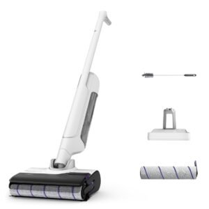 Aspirator cu spalare Rowenta X-Clean 10 GZ7540WO  200W  550 RPM  pana la 60 min autonomie  ecran LED  functie uscare & autocuratare  baza de incarcare