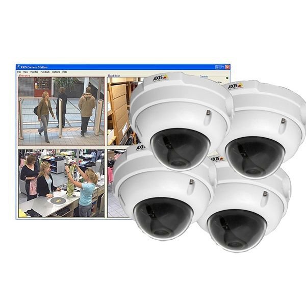 KIT format 4 camere AXIS M3004-V ce include un CD –  AXIS Camera Companion video management software ce