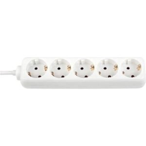 Prelungitor Bachmann, 5 prize, 5m, Tip Schuko, culoare alba B3812525