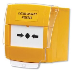 Buton de apelare galben KAC C-TEC BF372 pentru declansare stingere incendiu