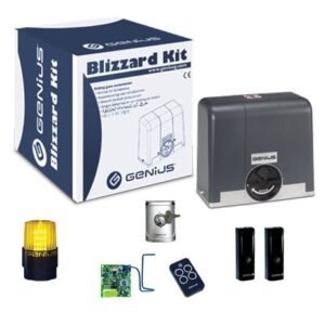 Kit automatizare poarta culisanta BLIZZARD 500KG – GENIUS by FAAC BLIZZARD500-104014-KIT