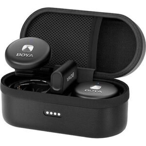 Boya OMIC-D Sistem de microfon wireless pentru 2 persoane pentru smartphone lightning (Negru) – Default Title