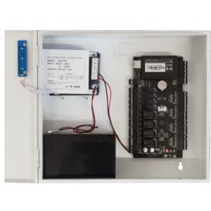 Cabinet multifunctional CAB3-PS5-wh pentru centrale de control acces 12Vcc / 5A, backup