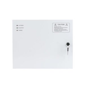 Cabinet multifunctional pentru centrale de control acces ZKTeco CAB4-PS5-WH, 12 – 14.1 Vcc, 5 A, backup, alb