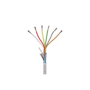 Cablu ecranat alarma Elan 6×0.22, cupru, 4.6 mm, 100 metri