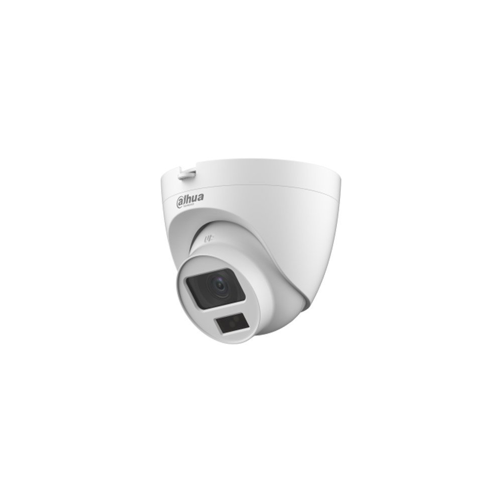 Camera supraveghere Dome Dahua Smart Dual Light HAC-HDW1500CLQ-IL-A-S2, 5 MP, IR/lumina alba 20 m, 2.8 mm, microfon, instalare usoara