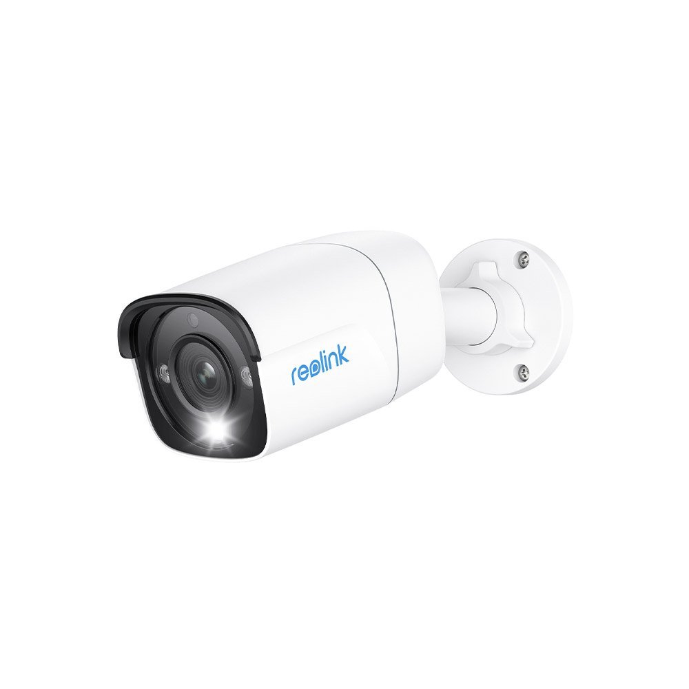 Camera de supraveghere IP exterior Reolink RLC-1212A P340, 12 MP, lumina alba / IR 30 m, 2.8 mm, microfon, difuzor, slot card, PoE