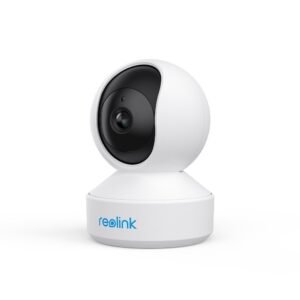 Camera supraveghere interior rotativa IP wireless WiFi Reolink E1 Pro E330, 4MP, IR 12 m, rotire panoramica, microfon si difuzor, slot card, detectie om/animale companie, vizualizare de pe telefon